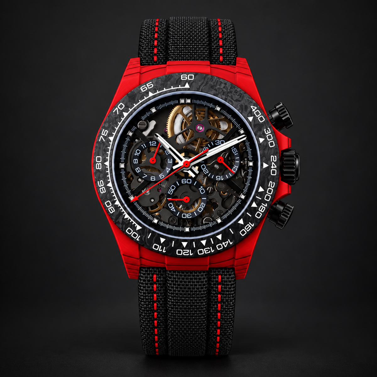 HENLOX 39mm CBR-01 Carbon Chronograph