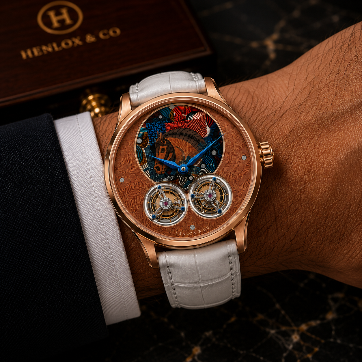 Henlox Équus Dual Tourbillon