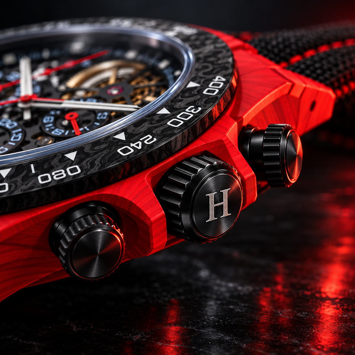 HENLOX 39mm CBR-01 Carbon Chronograph